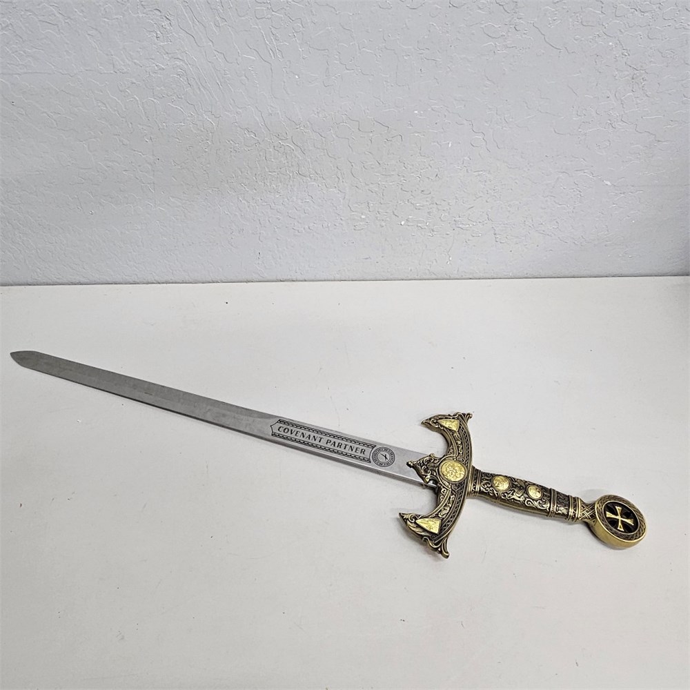 Quad City Auctions - Replica Knight's Templar Covenant Partner Sword